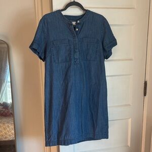 J. Crew Dark Blue Denim Mini Dress